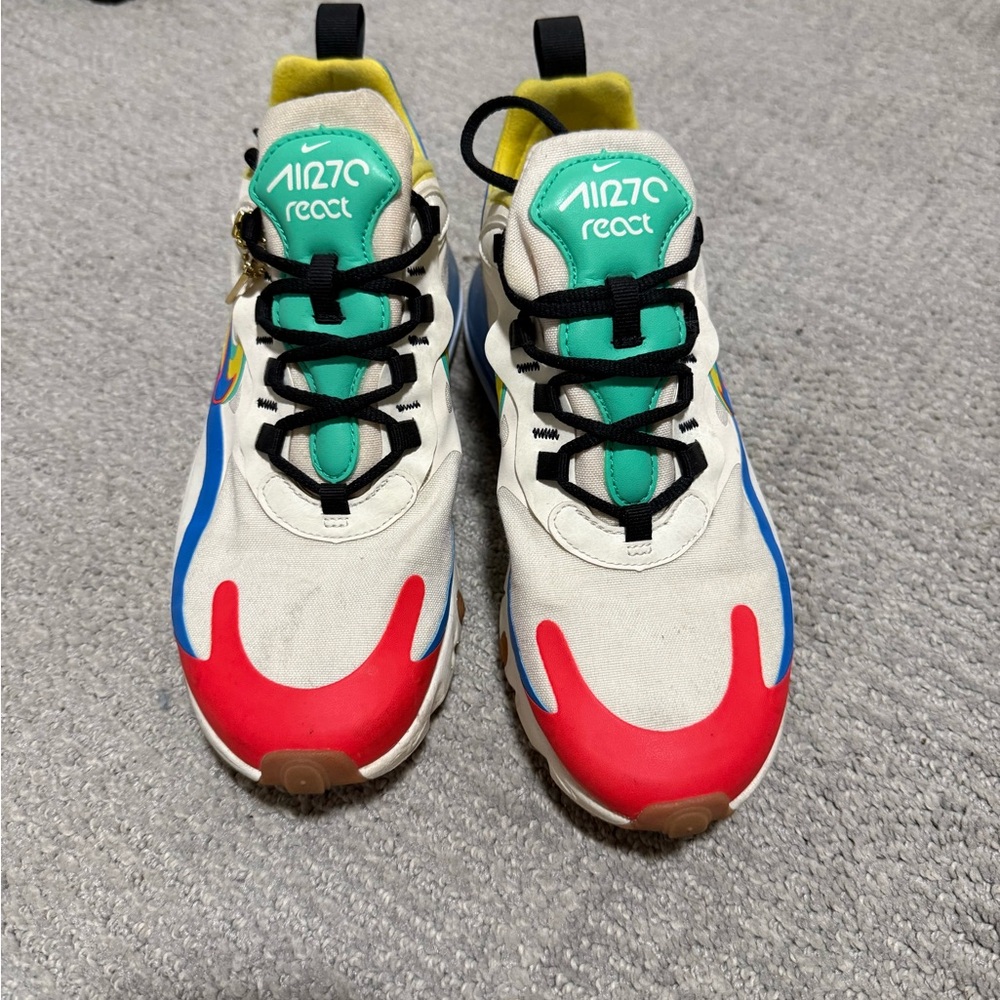 Nike Air Max React Women Sneakers - White/Red/Green